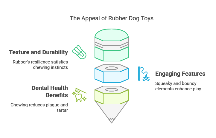 dogs like rubber toys